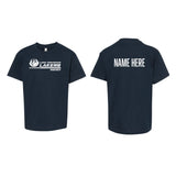 Lake Cowichan LAKERS Hockey ~ Alternate Logo ~ Gildan 10 oz - 100% Cotton Youth T-Shirt *Navy Blue*
