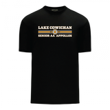 Lake Cowichan Appollos Sr Hockey ~ Athletic Knit Performance - Adult T-Shirt ~ Vintage Logo *Black*