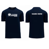 Lake Cowichan LAKERS Hockey ~ Alternate Logo ~ Athletic Knit Performance ~ Youth T-Shirt *Navy Blue*