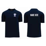 Lake Cowichan LAKERS Hockey ~ Classic Logo ~ Athletic Knit Performance - Adult T-Shirt *Navy Blue*