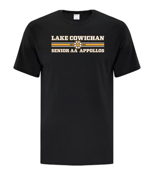 Lake Cowichan Appollos Sr Hockey ~ ATC 100% Cotton - Youth T-Shirt ~ Vintage Logo *Black*