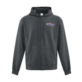 Cowichan Valley Minor Hockey ~ ATC 50/50 Full Zip Hooded Adult Sweatshirt ~ Left Chest Logo