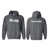 Lake Cowichan LAKERS Hockey ~ Alternate Logo ~Gildan Heavy Blend 50/50 Pullover Hooded Youth Sweatshirt *Dark Heather Grey*