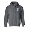 Lake Cowichan LAKERS Hockey ~ Classic Logo ~Gildan Heavy Blend 50/50 Pullover Hooded Youth Sweatshirt *Dark Heather Grey*