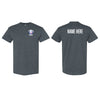 Lake Cowichan LAKERS Hockey ~ Classic Logo ~ Gildan 10 oz - 100% Cotton Adult T-Shirt *Dark Heather Grey*