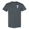 Lake Cowichan LAKERS Hockey ~ Classic Logo ~ Gildan 10 oz - 100% Cotton Adult T-Shirt *Dark Heather Grey*