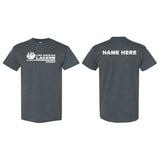 Lake Cowichan LAKERS Hockey ~ Alternate Logo ~ Gildan 10 oz - 100% Cotton Adult T-Shirt *Dark Heather Grey*