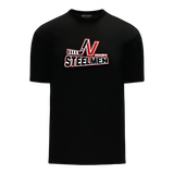 Nanaimo Steelmen Sr Hockey ~ Athletic Knit Performance - Youth T-Shirt ~ Black