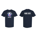 Lake Cowichan LAKERS Hockey ~ Classic Logo ~ Gildan 10 oz - 100% Cotton Adult T-Shirt *Navy Blue*