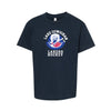 Lake Cowichan LAKERS Hockey ~ Classic Logo ~ Gildan 10 oz - 100% Cotton Youth T-Shirt *Navy Blue*