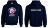 Lake Cowichan LAKERS Hockey ~ Classic Logo ~Gildan Heavy Blend 50/50 Pullover Hooded Youth Sweatshirt *Navy Blue*